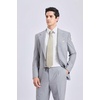 image:imageHISDERN Plaid Checkered Tie Handkerchief Woven Classic Formal Mens Necktie amp Pocket Square SetC2beige