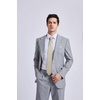 image:imageHISDERN Plaid Checkered Tie Handkerchief Woven Classic Formal Mens Necktie amp Pocket Square SetC2beige
