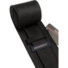 image:imageHISDERN Plaid Checkered Tie Handkerchief Woven Classic Formal Mens Necktie amp Pocket Square SetC2black