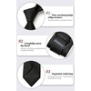 image:imageHISDERN Plaid Checkered Tie Handkerchief Woven Classic Formal Mens Necktie amp Pocket Square SetC2black