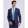 image:imageHISDERN Plaid Checkered Tie Handkerchief Woven Classic Formal Mens Necktie amp Pocket Square SetC2blue