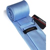 image:imageHISDERN Plaid Checkered Tie Handkerchief Woven Classic Formal Mens Necktie amp Pocket Square SetC2blue