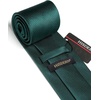 image:imageHISDERN Plaid Checkered Tie Handkerchief Woven Classic Formal Mens Necktie amp Pocket Square SetC2green