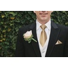 image:imageHISDERN Plaid Checkered Tie Handkerchief Woven Classic Formal Mens Necktie amp Pocket Square SetC3champagne