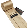 image:imageHISDERN Plaid Checkered Tie Handkerchief Woven Classic Formal Mens Necktie amp Pocket Square SetC3champagne