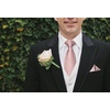 image:imageHISDERN Plaid Checkered Tie Handkerchief Woven Classic Formal Mens Necktie amp Pocket Square SetC3pink