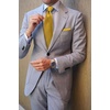 image:imageHISDERN Plaid Checkered Tie Handkerchief Woven Classic Formal Mens Necktie amp Pocket Square SetC5gold