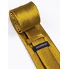 image:imageHISDERN Plaid Checkered Tie Handkerchief Woven Classic Formal Mens Necktie amp Pocket Square SetC5gold