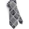 image:imageHISDERN Plaid Checkered Tie Handkerchief Woven Classic Formal Mens Necktie amp Pocket Square SetC7black