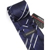 image:imageHISDERN Plaid Checkered Tie Handkerchief Woven Classic Formal Mens Necktie amp Pocket Square SetC7blue