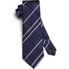 image:imageHISDERN Plaid Checkered Tie Handkerchief Woven Classic Formal Mens Necktie amp Pocket Square SetC7blue