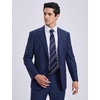 image:imageHISDERN Plaid Checkered Tie Handkerchief Woven Classic Formal Mens Necktie amp Pocket Square SetC7blue