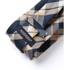image:imageHISDERN Plaid Checkered Tie Handkerchief Woven Classic Formal Mens Necktie amp Pocket Square SetC7brown