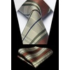 image:imageHISDERN Plaid Checkered Tie Handkerchief Woven Classic Formal Mens Necktie amp Pocket Square SetC7burgundy