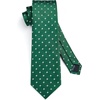 image:imageHISDERN Plaid Checkered Tie Handkerchief Woven Classic Formal Mens Necktie amp Pocket Square SetD1green Plaid