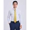 image:imageHISDERN Plaid Checkered Tie Handkerchief Woven Classic Formal Mens Necktie amp Pocket Square SetD1yellow