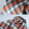 image:imageHISDERN Plaid Checkered Tie Handkerchief Woven Classic Formal Mens Necktie amp Pocket Square SetE2orange