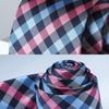 image:imageHISDERN Plaid Checkered Tie Handkerchief Woven Classic Formal Mens Necktie amp Pocket Square SetE2pink