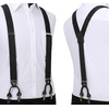 image:imageHISDERN Bow Ties for Men Black Floral Bowtie Self Tie amp Suspenders and Bow Tie Pocket Square Set Classic Formal Tuxedo Wedding Bowties