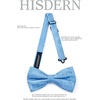 image:imageHISDERN Bow Ties for Men Pretied Bow Tie Set Paisley Classic Bowties and Pocket Square Cufflinks Set for Wedding Party0blue