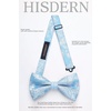 image:imageHISDERN Bow Ties for Men Pretied Bow Tie Set Paisley Classic Bowties and Pocket Square Cufflinks Set for Wedding Party4blue2