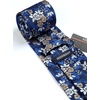 image:imageHISDERN Men Floral Ties Pretied Bowtie Pocket Square Set Formal Wedding Party Prom