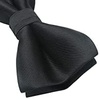 image:imageHISDERN Mens Black Necktie Handkerchief Elegant Blush Silk ties and Pocket Square Set Classic Black Bow Tie for Wedding Party