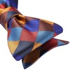 image:imageHISDERN Mens Black Suit Ves amp Red Self Tie Bow Ties Pocket Square Formal Business Wedding Vest and Bowtie