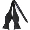 image:imageHISDERN Mens Black Suit Ves amp Self Tie Bow Ties Pocket Square Formal Business Wedding Vest and Bowtie