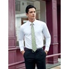 image:imageHISDERN Sage Green Ties for Men Classic Floral Pretied Bowtie Necktie Pocket Square Set for Formal Wedding Meeting with Handkerchief