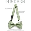 image:imageHISDERN Sage Green Ties for Men Classic Floral Pretied Bowtie Necktie Pocket Square Set for Formal Wedding Meeting with Handkerchief