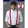image:imageHISDERN Suspenders for Men XBack 14 Adjustable Elastic Suspender Bow Ties for Men Floral Bowties
