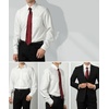image:imageMens Bow Tie Pocket Square Set Long Sleeve Button Down Shirts Casual Dress Shirts for Formal Business Wedding