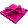 image:imageMens Bow Tie Pocket Square Set Long Sleeve Button Down Shirts Casual Dress Shirts for Formal Business Wedding