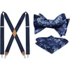 image:imageHISDERN Suspenders and Bow TIes for Men Wedding Party Business