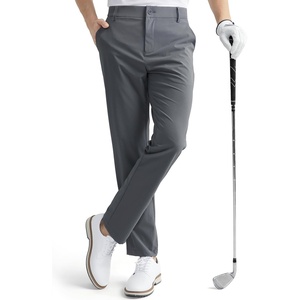 image:imageHISDERN Flex 301 Classic Fit Golf Pants Men 3032 Stretch Lightweight WaterResistant Quick Dry Commuter Dress SlacksIron Grey