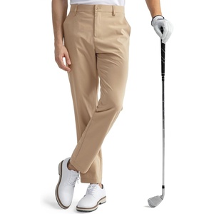 image:imageHISDERN Flex 301 Classic Fit Golf Pants Men 3032 Stretch Lightweight WaterResistant Quick Dry Commuter Dress SlacksKhaki
