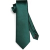 image:imageGreen Ties for Men Solid Classic Formal Paisley Floral Handkerchief Mens Neckties and Pocket Square Set Tuxedo for Wedding