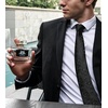 image:imageHISDERN Black Floral Tie Orange Paisley Ties for Men Handkerchief Wedding