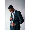 image:imageHISDERN Black Ties for Men Formal Business Silk Tie and Pocket Square Set