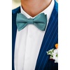 image:imageHISDERN Bow Ties for Men Solid Color Self Tie Bow Tie Pocket Square Set Classic Formal Satin Bowties for Tuxedo Wedding PartyA2green