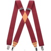 image:imageHISDERN Burgundy Suspenders and Bow Ties for Men Wedding Formal Business