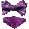 image:imageHISDERN Hot Pink Bow Tie and Suspenders For Men Wedding Formal Business