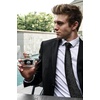image:imageHISDERN Men Black Ties Woven Classic Necktie Set Formal tie Pocket Square for Wedding with Handkerchief Gift Box