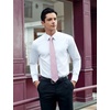 image:imageHISDERN Men Light Pink Ties Floral Pretied Bowtie Woven Classic Formal Tie Pocket Suqare Set for Wedding Business with Handkerchief