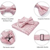 image:imageHISDERN Men Light Pink Ties PreTied Bowties Floral Classic Bowties for Men Wedding Party