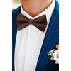 image:imageHISDERN Mens Bow Ties Solid Color Pre Tied Bowtie and Pocket Square Set Classic Formal Tuxedo Bowties for Wedding PartyXbrown 2