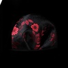 image:imageHISDERN Mens Floral Tie Regular amp Extra Long Necktie Set Wedding Ties Pocket Square Black and Red Tie