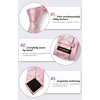 image:imageHISDERN Mens Pink Tie PreTied Bow Tie Handkerchief Set Elegant Formal Bowties Floral Classic Ties for Men Wedding Party