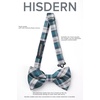 image:imageHISDERN Mens Plaid Bow Tie Set Pocket Square and Cufflinks Bowtie  Pretied Bowties Design for Easy WearCheck PatternMatching Handkerchief Cuff Link3PCS Set Wedding Formal Party Groom PromGreen3